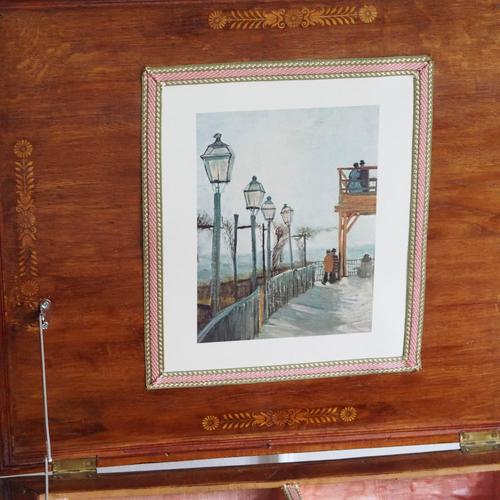 Antique French Sewing Table with Hinged Lid, Late 19th Century For Sale - Image 9 of 16