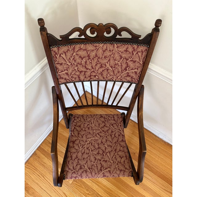 Late 19th Century William Morris English Arts and Crafts Folding Camp Chair For Sale - Image 9 of 11