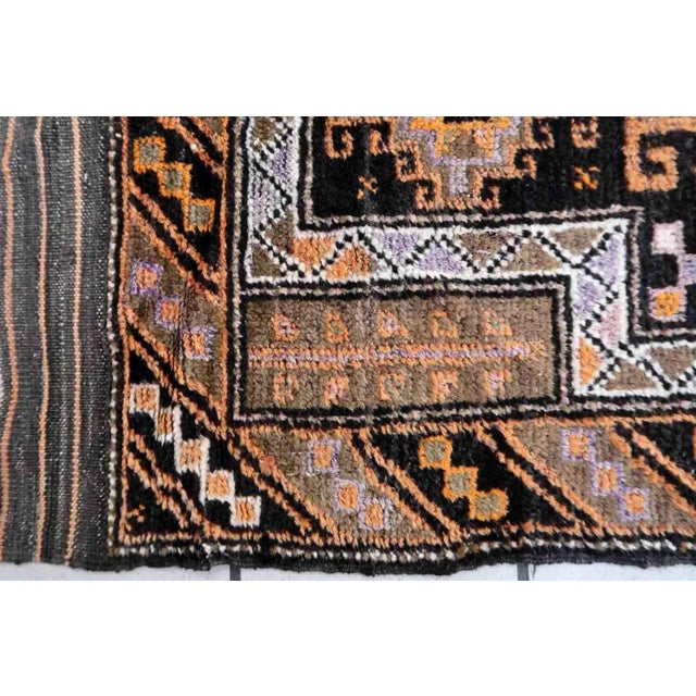 1900s Handmade Antique Collectible Afghan Baluch Prayer Rug 2.1' X 3.4' For Sale In New York - Image 6 of 10