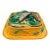 A Victoria Pottery Majolica Yellow Basketweave Sardine Box, English, Ca. 1882 For Sale