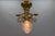Antique French Louis XVI Style Crystal, Cut Glass and Bronze Ceiling Light For Sale - Image 3 of 18