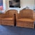 Pair of Vintage Woven Rattan/wicker Barrel-style Accent Chairs For Sale - Image 11 of 12