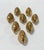 Vintage Coastal Brass Clam Shell Place Card Holders – Set of 8 For Sale - Image 4 of 5