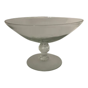 Mid 20th Century Glass Pedestal Bowl