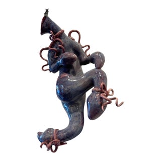 Contemporary Figurative Surrealist Ceramic Sculpture by Jeremy Plotkin Wong For Sale