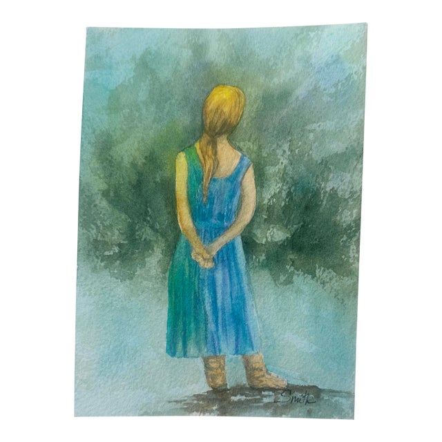 “After the Rain” Signed Original Watercolor on Paper by Nancy Smith For Sale