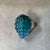Blue Kugel Style Iridescent Blue Art Glass Bunch of Grapes Sculpture For Sale - Image 8 of 8