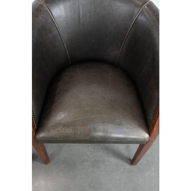 Cowhide and Wooden Tub Chairs, Set of 2 For Sale - Image 6 of 14