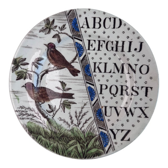 Antique Staffordshire ABC's Plate For Sale