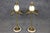 Mid 20th Century Pair Anthony Redmile Attributed Brass and Ostrich Egg Candle Sticks For Sale - Image 5 of 11