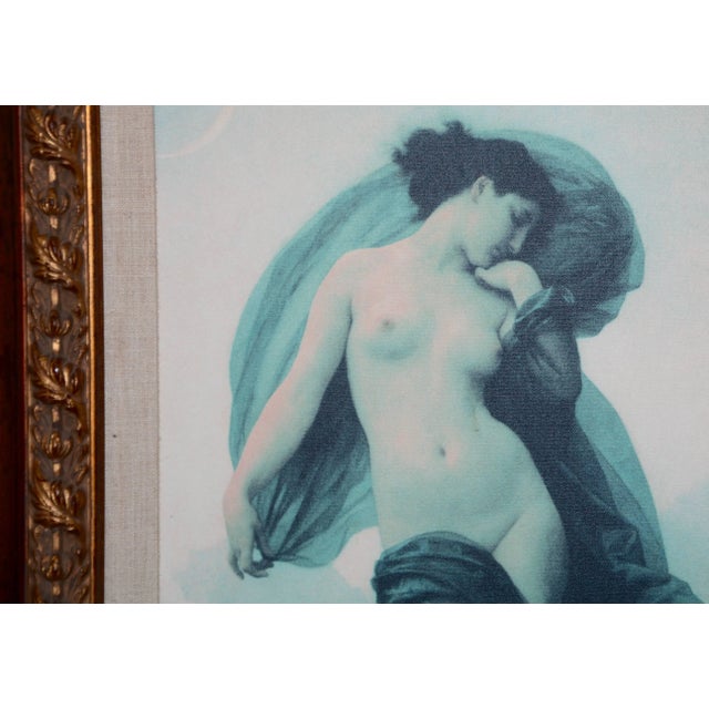 William-Adolphe Bouguereau French Mystical "Evening Mood" Canvas Print in Frame For Sale - Image 4 of 12