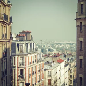 Paris Rooftops' Contemporary Archival Color Photograph Print From the Original Negative by Getty - 20x20