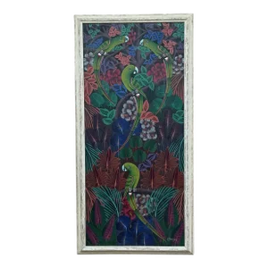Haitian Folk Art Masterpiece , Acrylic on Canvas Painting