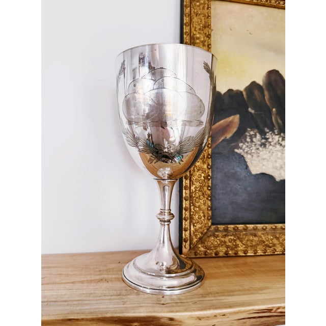 Antique 1891 English Silver Plated Potato Trophy For Sale In New York - Image 6 of 7