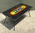 Vintage Geometric Painted Wood Table For Sale - Image 13 of 18