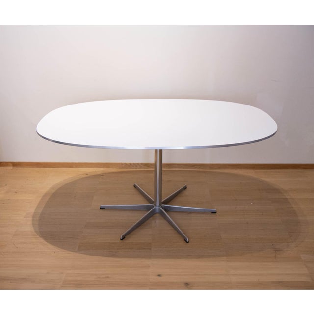 Tavolo Superellipse Dining Table by Piet Hein and Bruno Mathsson for Fritz Hansen, 1995, in Very Good conditions. Designed...
