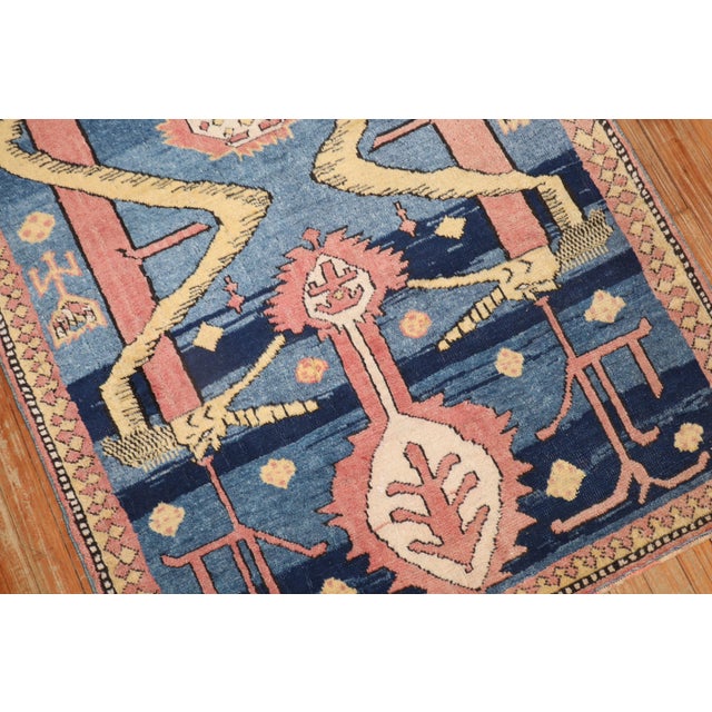 Vintage Turkish Snake Pattern Rug - 3'5" x 5'7" For Sale - Image 18 of 18