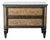 1980s Theodore Alexander Venetian Art Deco Gilded Verre Églomisé Two-Drawer Chest For Sale