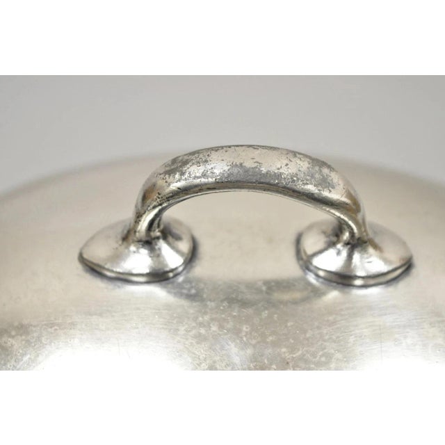 Mid 20th Century Antique Lexington Silver Plated Edwardian Oval Small Serving Platter Lid Dome For Sale - Image 5 of 11