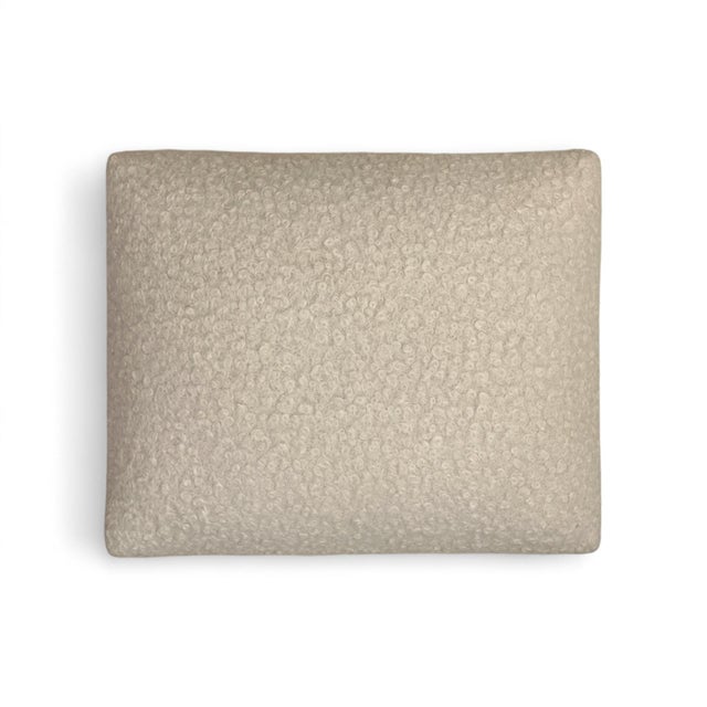 Nordic Ottomans in Bouclé, Set of 2 For Sale - Image 4 of 7