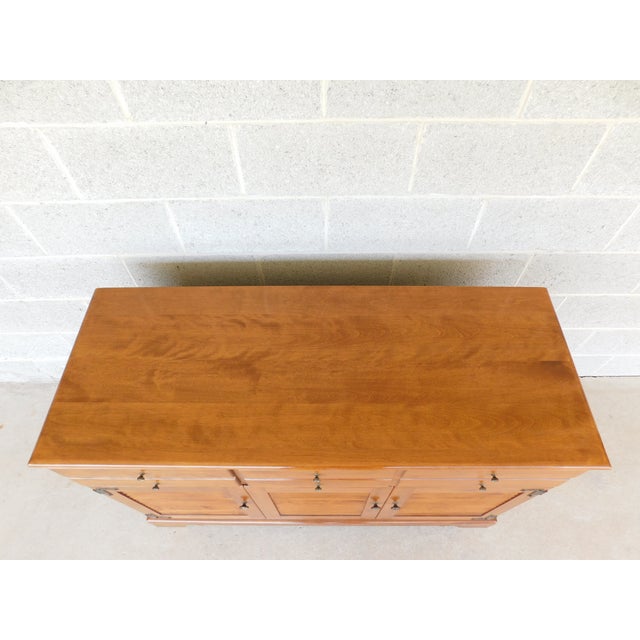 Brown Ethan Allen Heirloom Nutmeg Credenza Buffet 10-6017 For Sale - Image 8 of 18