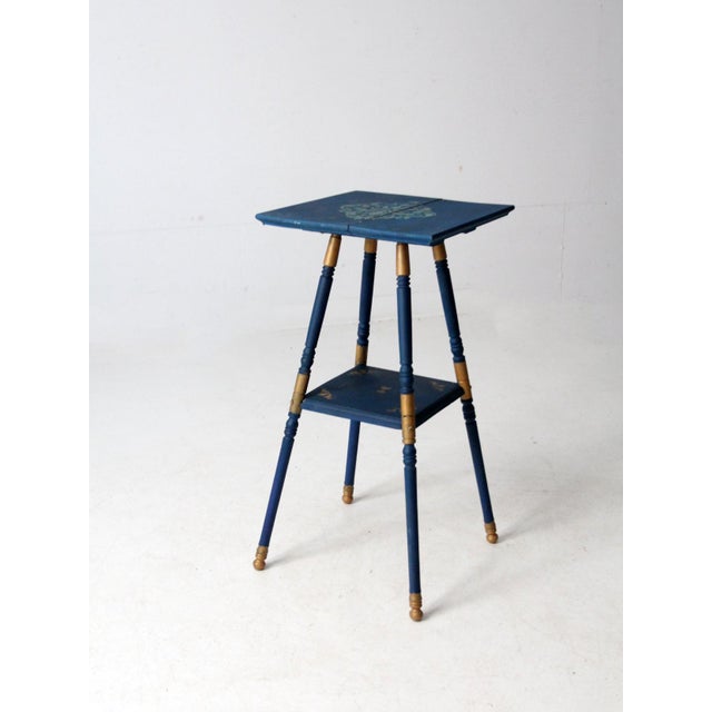 Antique Painted Accent Table For Sale - Image 6 of 10