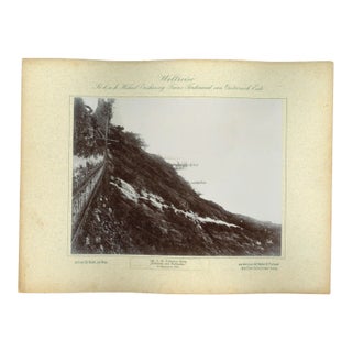 Columbia River, Echo Falls and Palisades, Vintage Photograph, 1893 For Sale