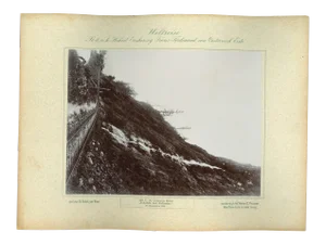 Columbia River, Echo Falls and Palisades, Vintage Photograph, 1893