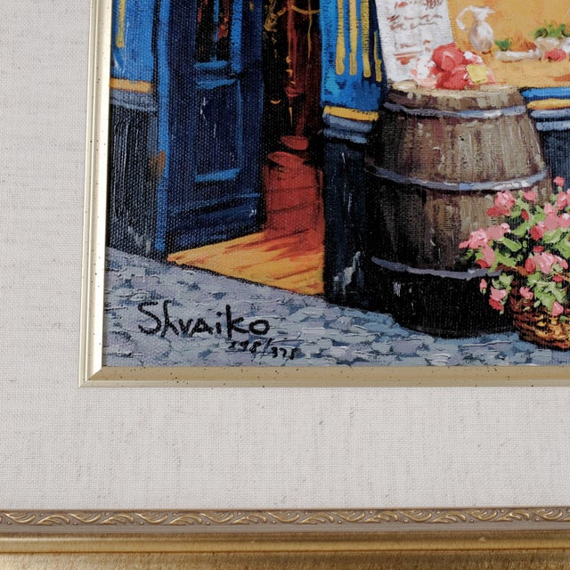 Late 20th Century Viktor Shvaiko "The Prince Edward" Artist Hand Signed Limited Edition 278/375 Luxuriously Framed and Matted Serigraph Hard to Find For Sale In San Diego - Image 6 of 8