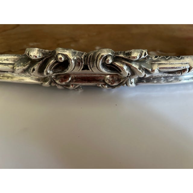 Antique Silver Over Bronze Plateau For Sale In West Palm - Image 6 of 6