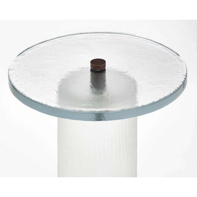 Silver Murano Glass Side Tables For Sale - Image 8 of 10