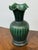 Antique Replica Green Ribbed Pottery Vase For Sale - Image 4 of 12