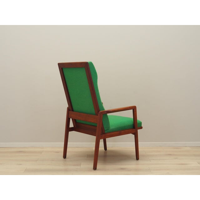 Danish Teak Green Armchair, 1970s For Sale - Image 6 of 18