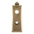 10.125 In. Reclaimed Plaza Hotel Cast Brass Door Plate For Sale