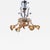 Early 21st Century Zanchi Murano - 8 - Light Venetian Chandelier For Sale - Image 5 of 8