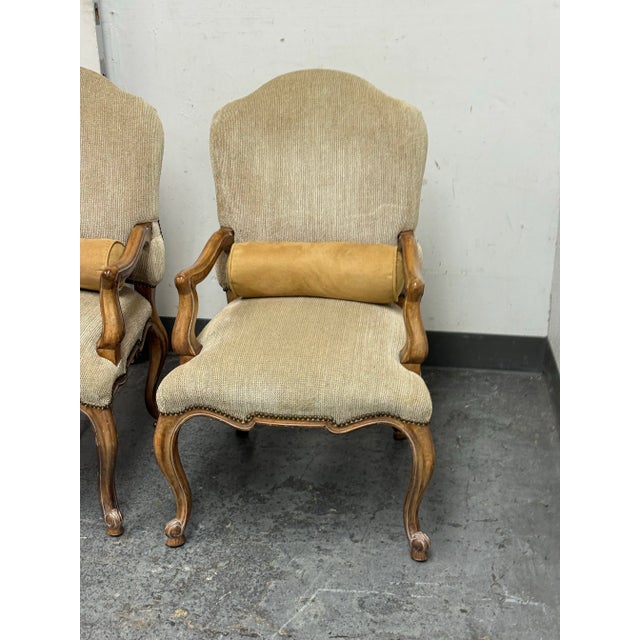 2020s Kreiss Furniture Palazzo Arm Chairs, Pair For Sale - Image 5 of 12