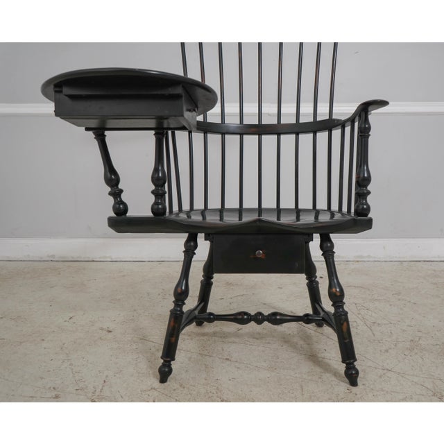 Dr Dimes Windsor Style Desk Writing Arm High Back Chair For Sale - Image 10 of 12