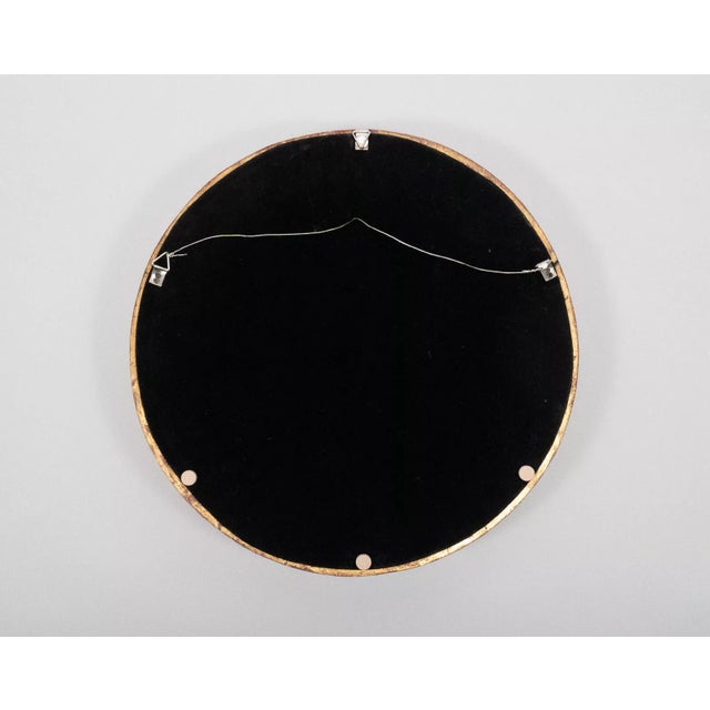 Large Giltwood Convex Mirror Twisted Rope Design 18.25" For Sale - Image 9 of 12