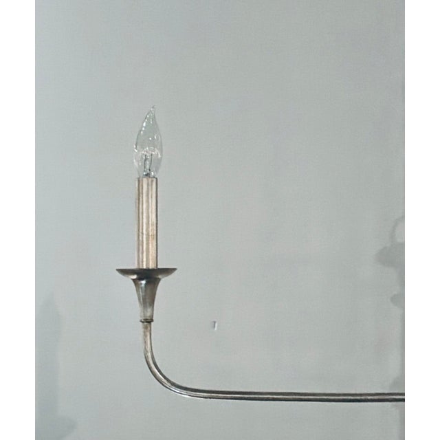 2020s Currey & Company Modern Silver Finished Nottaway Chandelier For Sale - Image 5 of 5