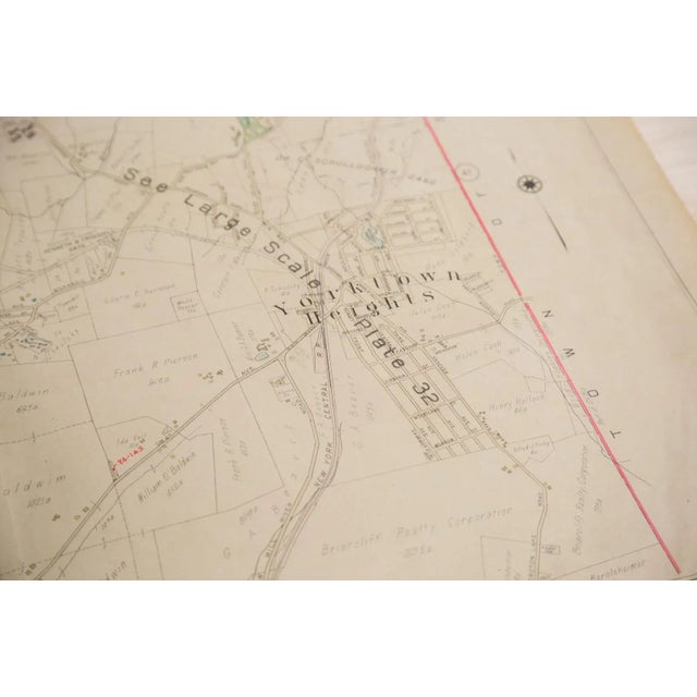 Vintage Hopkins Map of Town of Yorktown For Sale - Image 4 of 6