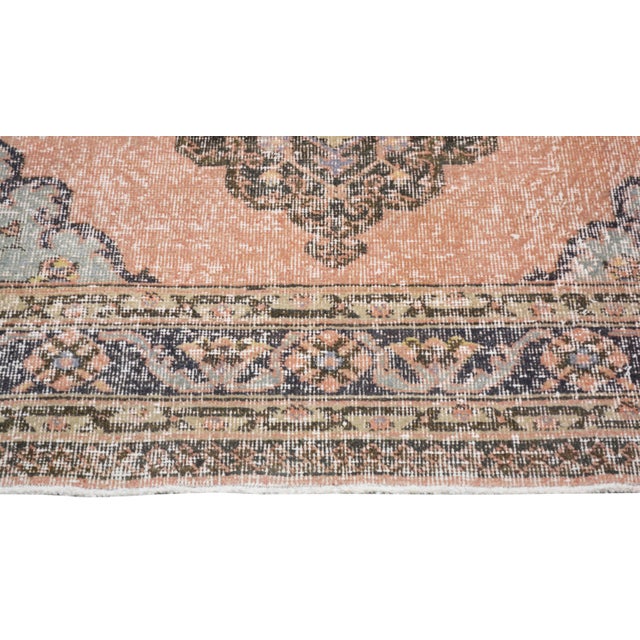 Vintage Turkish Anatolian Hand Knotted Wool Rug,3'X13'1" For Sale - Image 4 of 6