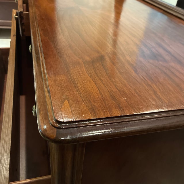 Early 20th Century Mahogany Dresser With Mirror 2 For Sale - Image 9 of 12