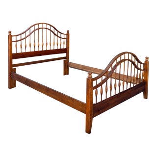 Lexington Windsor Pine Collection Queen Spindle Bed Frame For Sale
