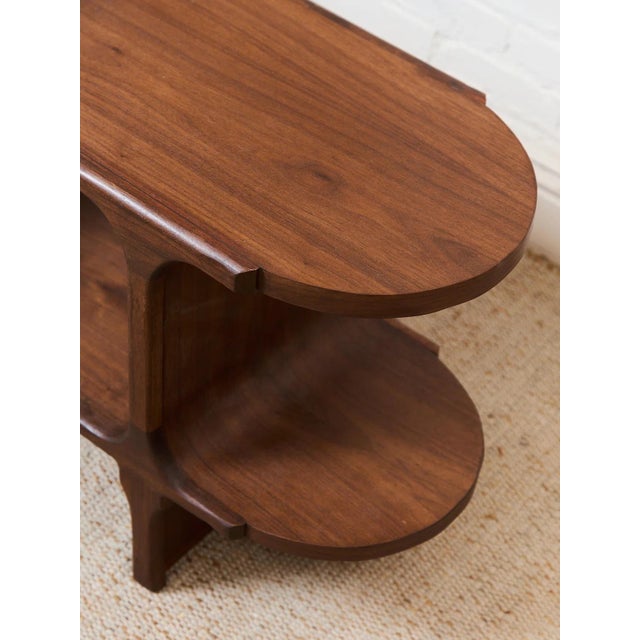 Solid Walnut Atomic Console For Sale - Image 4 of 12