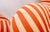 Gaetano Pesce “Big Mama” (Up5_6) Chair & Ottoman for B&b Italia – Red/White Stripe – Like New For Sale In Dallas - Image 6 of 11