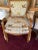 Vintage Louis XV Fauteuil chair mid century, hand carved wood framed, original upholstery with a rich design and quality....