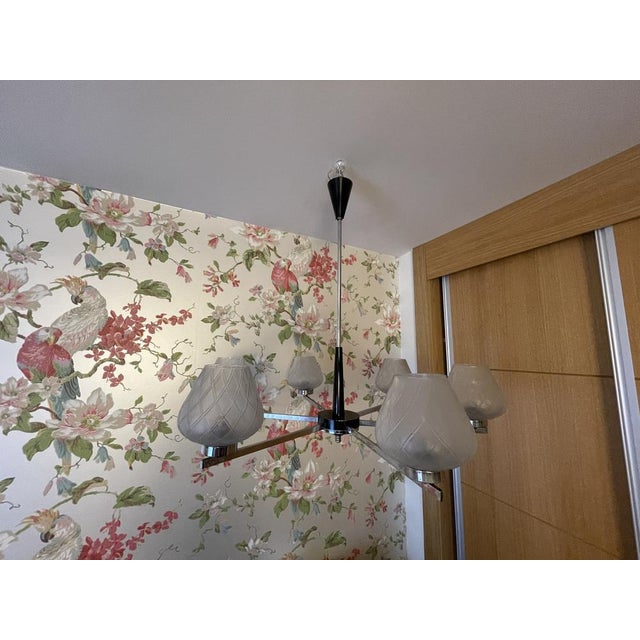 Mid-Century Modern Pendant Lamp in Metal, 1950s For Sale - Image 17 of 18