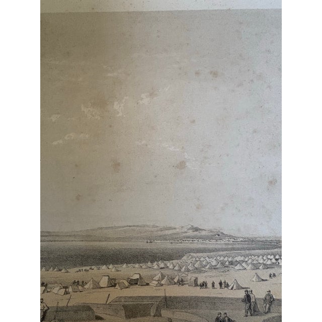 Pair of 1855 William Simpson Crimean War Lithographs – Yenikale & Kertch, Colnaghi For Sale - Image 9 of 10