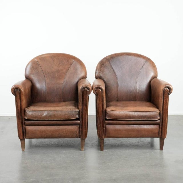 Vintage Sheepskin Armchairs, Set of 2 For Sale - Image 18 of 18