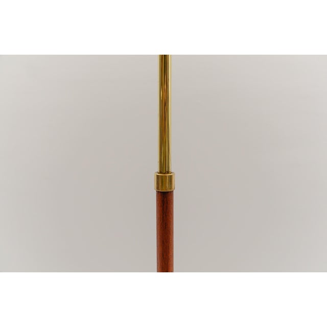 Mid-Century Modern Floor Lamp in Brass and Teak from Temde, 1960s For Sale - Image 12 of 15